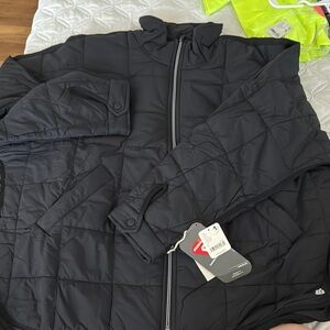 Black Quilted Puffer Jacket. Women’s Free People